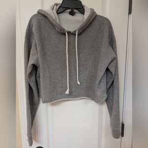 Wild Fable Gray Cropped Hoodie